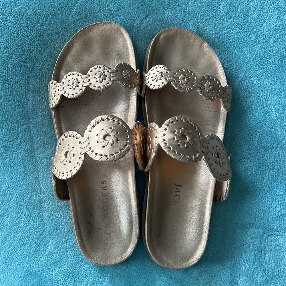 Rose gold Jack Rogers comfort edition